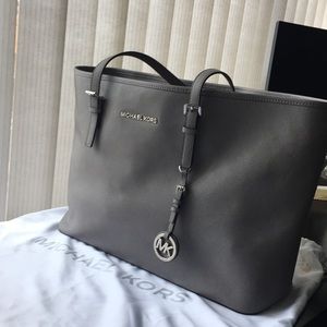 Michael Kors large grey tote